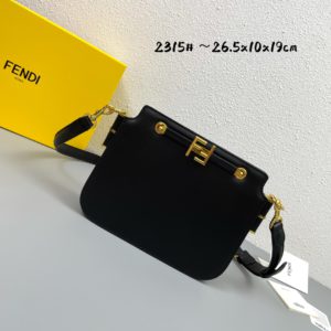 [FENDI] 펜디 터치 브라운 가죽백 크로스백 숄더백 TOUCH CROSSBODY BAG 8BT349