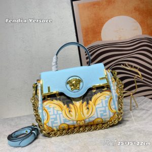 [FENDI  X Versace] 펜디 x 베르사체 Fendace Gold Baroque 핸드백