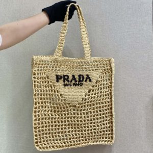 [PRADA] 프라다 라피아 토트백