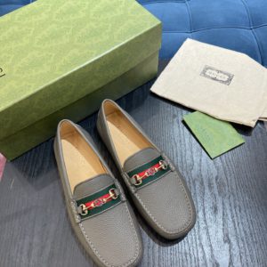 [GUCCI] 구찌 GG 송아지 가죽 드라이빙 슈즈