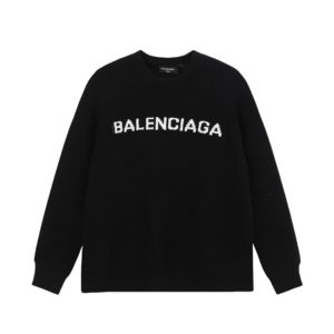 [BALENCIAGA] 발렌시아가 클래식 가슴 프론트 로고 크루넥 스웨터