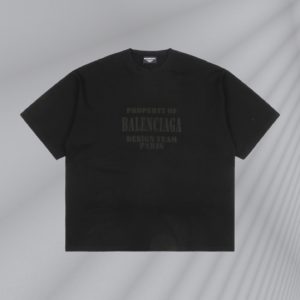 Balenciaga 23ss 멀티 라인 문자 슬로건 프린트 반팔 230g