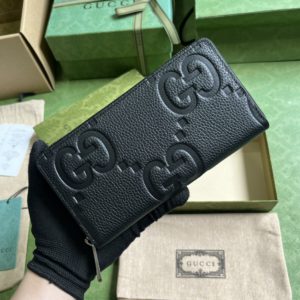 [GUCCI] 구찌 점보 GG 지퍼 어라운드 지갑 739484