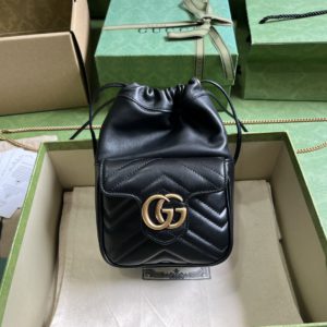 [GUCCI] 구찌 GG 마몽 미니 버킷백 746433