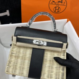 [Hermès] 에르메스 켈리 스위프트 Hermes Kelly Picnic Swift Wicker 20