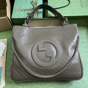 [GUCCI] 구찌 블랙 미디엄 블론디 토트백 751516