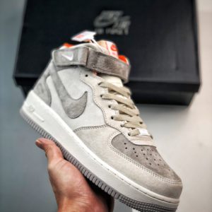 [NIKE] Air Force 1 ’07 Mid 그레이 오렌지 스웨이드