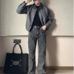 Cèline 23Fw CL 워싱 그레이 블랙 진