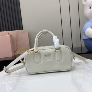 Miu Miu Arcadie Bag 미우 미우 아르카디 소가죽 탑핸들백 22cm